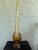 1970s Vintage Viking Amber Art Glass 6-Petals Swung Vase – 22.5” Tall For Sale - Image 5 of 10