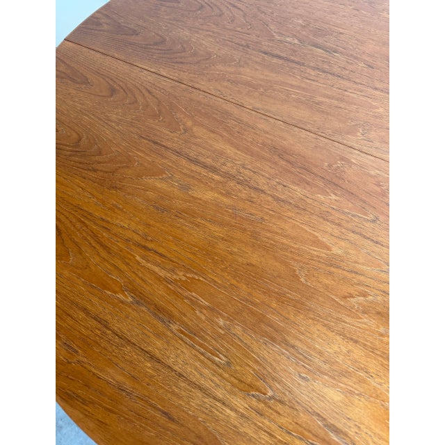 Vintage Danish Teak Round Dining Table by Skovmand & Andersen MCM 1960s For Sale - Image 10 of 10