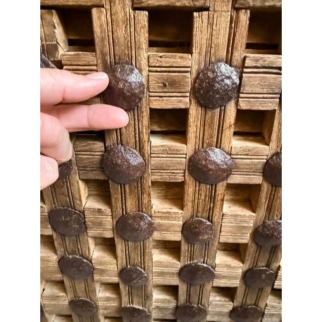 Antique Indian Dowry Chest Tall Bar Cabinet For Sale - Image 10 of 10