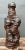 Coffee Vintage Sculptural Textured Ceramic Vase For Sale - Image 8 of 12