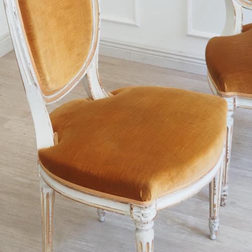 Wood Vintage French Dining Room Chairs, 1920, Set of 4 For Sale - Image 7 of 18