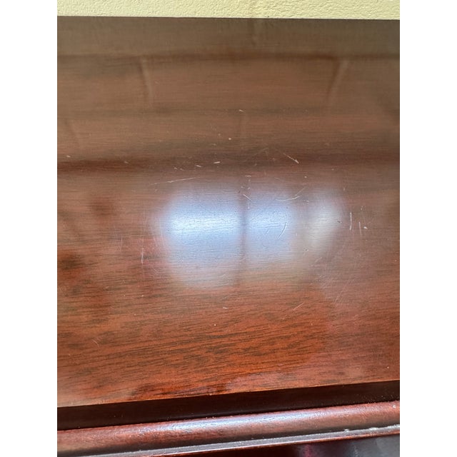 1990s Stickley Georgian Mahogany Secretary Desk For Sale - Image 13 of 17
