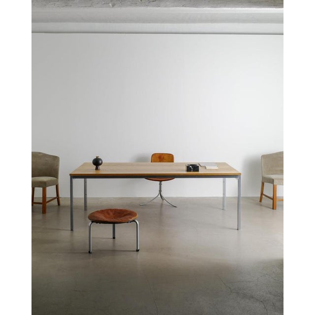 1960s Mid-Century Modern Danish PK51 Working Table by Poul Kjærholm E. Kold Christensen, 1960s For Sale - Image 5 of 9