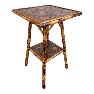 19th Century English Bamboo Side Table For Sale
