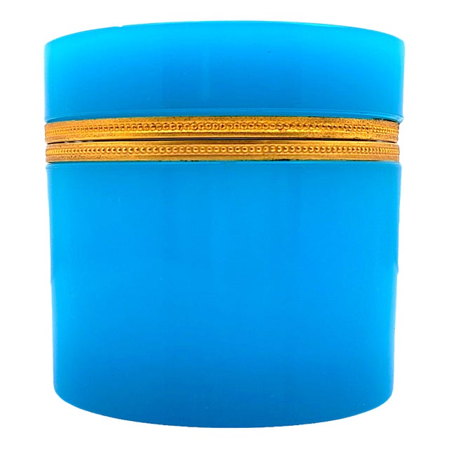 Murano Opaline Glass Jewelry Box, 1950s For Sale