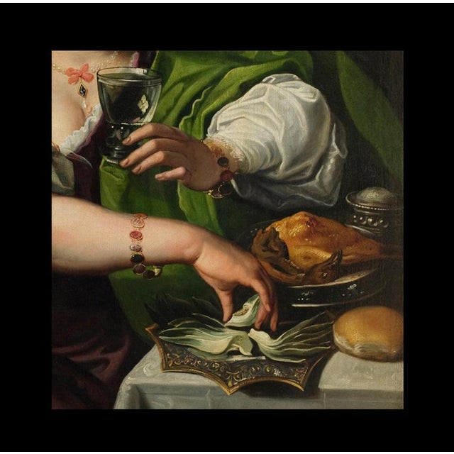 Blue Abraham Janssens, Portrait of Woman, Oil on Canvas, Early 17th Century, Framed For Sale - Image 8 of 12