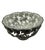 Vintage Godinger silver-plated serving bowl in the classic Grape pattern with its original opaque frosted glass bowl...
