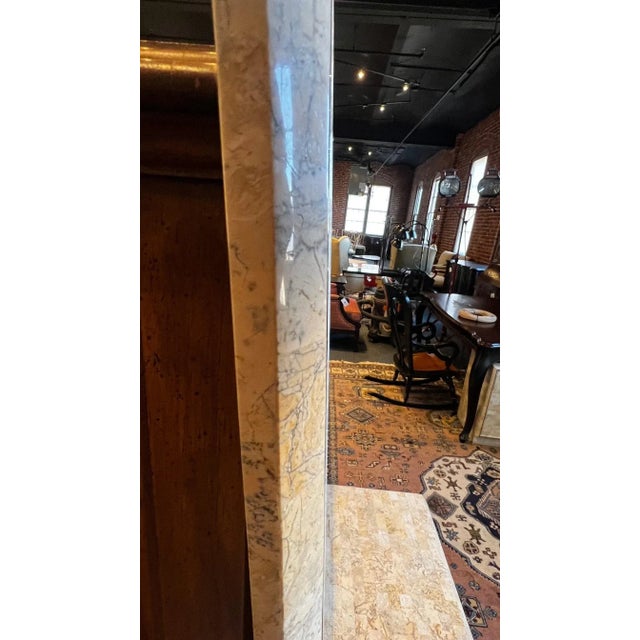 Metal Late 20th Century Maitland-Smith Tessellated Stone Wall Mirror For Sale - Image 7 of 11