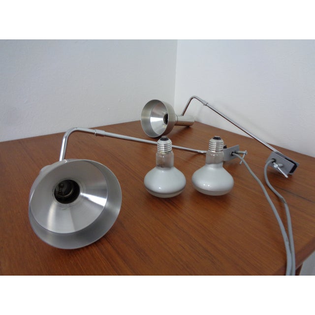 Swiss Desk Clip Lamp by Rico & Rosemarie Baltensweiler Minilux, 1960s For Sale - Image 16 of 18