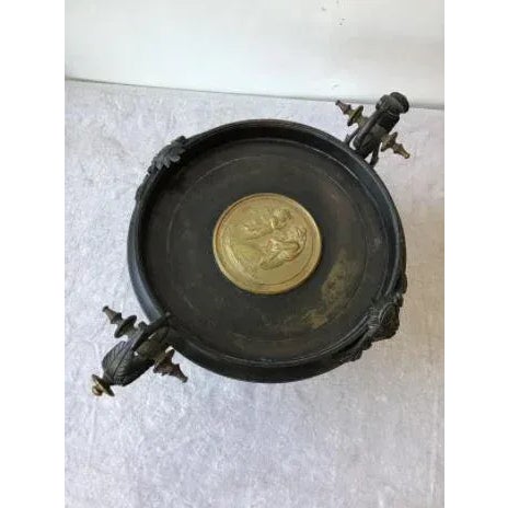 Large 1870s Bronze Classical Tazza For Sale - Image 10 of 13