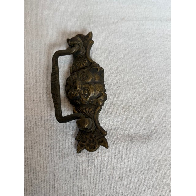 Victorian Cast Iron Dog Drawer Pulls For Sale In Los Angeles - Image 6 of 7