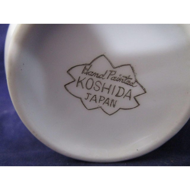 1950s Koshida Wisteria Garland Hand Painted Creamer Cream Jug, Japan For Sale - Image 9 of 12