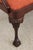Vintage Carved Mahogany Triple Back Settee Bench For Sale - Image 13 of 15