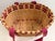 Mid 20th Century Vintage American Handwoven Splint Basket With Burgundy Accent. For Sale - Image 5 of 7