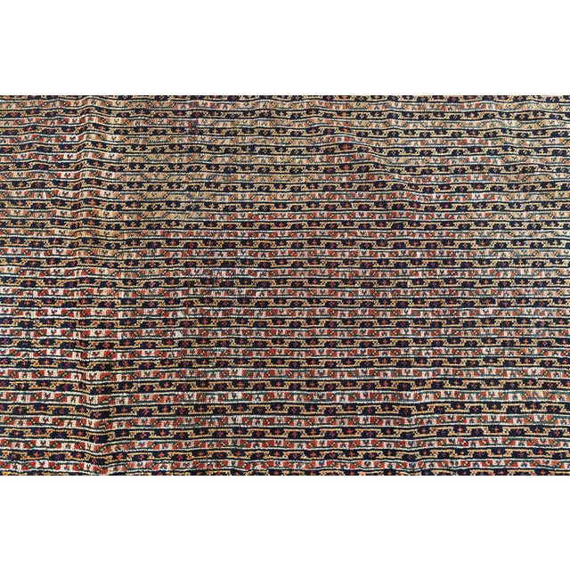 Persian 1930s Persian Feraghan Handmade Wool Runner in Beige, Black, Blue, Red For Sale - Image 3 of 7
