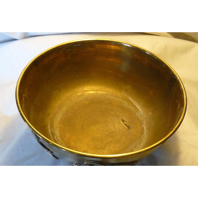 Wildwood Chinoiserie Vintage Brass Bowl For Sale - Image 4 of 9