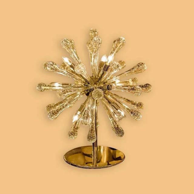 1980s Murano Sputnik Bullicante Table Lamps, 1980s, Set of 2 For Sale - Image 5 of 6