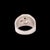 1990s Gucci Estate Sterling Silver Ring Size 8.5, 15 mm Height 17.9 Grams For Sale - Image 4 of 7
