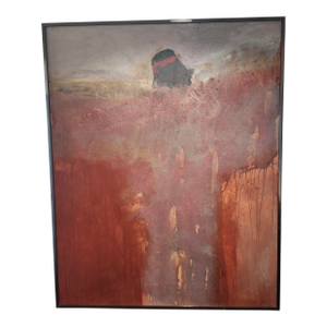 1990s Albert Anderson Clymer Semi-Abstract Painting, Framed