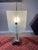 Mid-Century Modern 1980s Postmodern Glass Panel Steel Lamp For Sale - Image 3 of 12