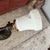 Art Deco 1930s Aladdin Gooseneck Desk Lamp With Embossed Milk Glass Shade For Sale - Image 3 of 17