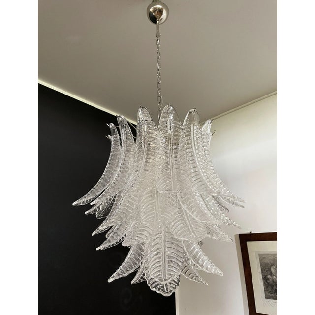1970s Italian Murano Glass Chandelier, 1972 For Sale - Image 5 of 18