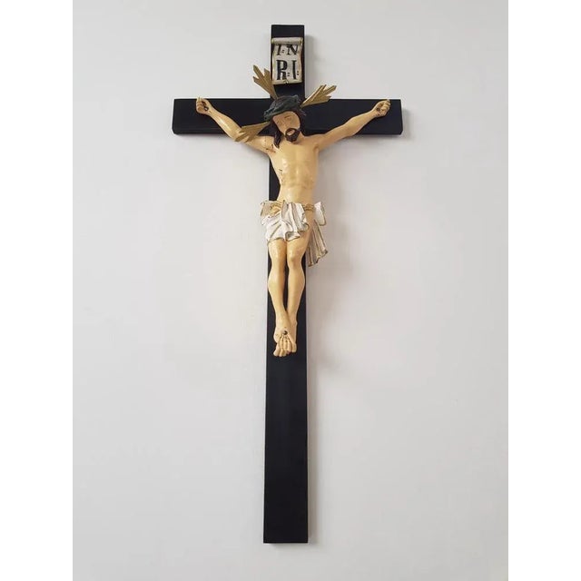 Late 19th Century Carved Crucifix For Sale - Image 4 of 7