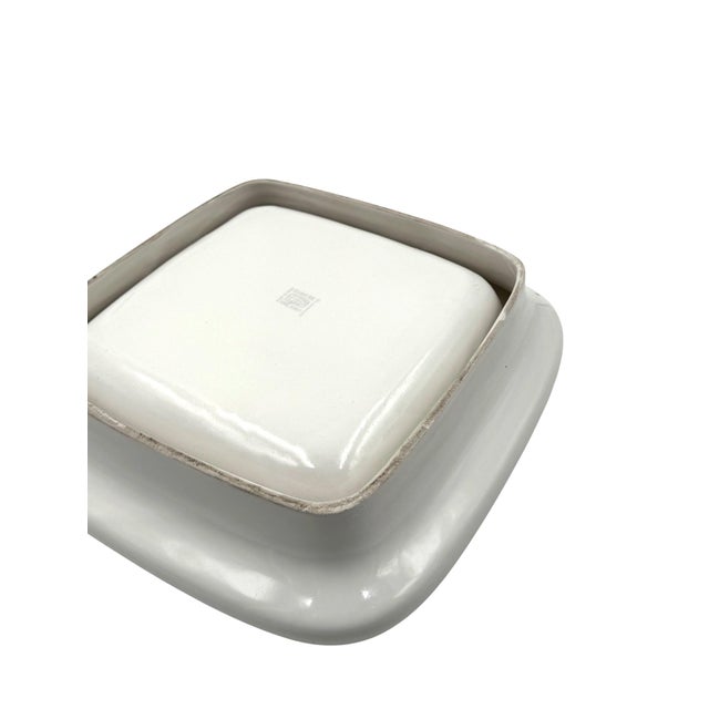 Ceramic Angelo Mangiarotti, White Ceramic Centerpiece / Vide Poche Mod. Tremiti 4035, Danese Italy Ca. 1968 For Sale - Image 7 of 13