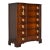 Mid Century Regency Style Mahogany Serpentine Tallboy the Darlington Collection by Kent Coffey For Sale