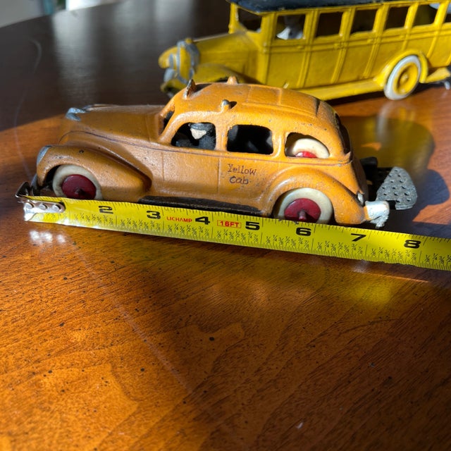 1970s Antique Car and Bus Set- 2 Pieces For Sale - Image 11 of 12