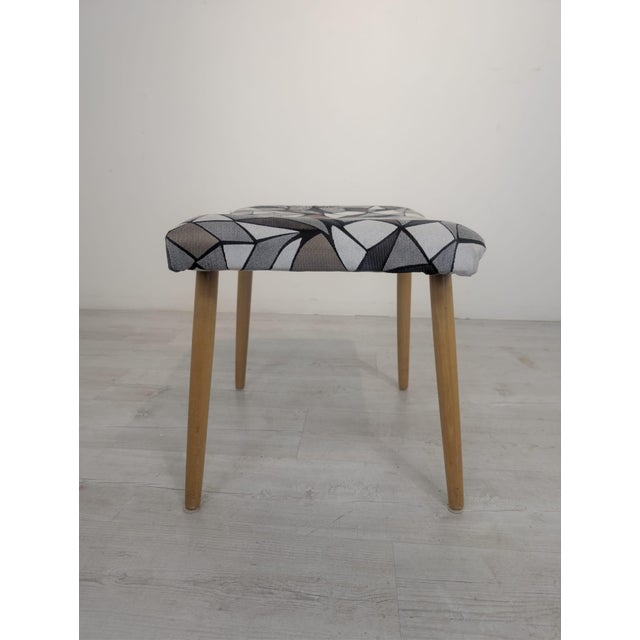 Communist Era Stick Leg Ottoman For Sale - Image 5 of 12