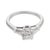 Contemporary Mid Century Gia 1.11 Carat Old Mine Cut Diamond Platinum Engagement Ring, Size 5.25 For Sale - Image 3 of 8