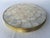 Mid-Century Modern Mid 20th Century Natural Capiz Shell and Cork Round Placemat Chargers With Brass Rims - Set of 6 For Sale - Image 3 of 12