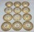Set of 12 Belle Époque Cut Glass and Gilt Dessert Plates, circa 1890–1910 For Sale - Image 4 of 18