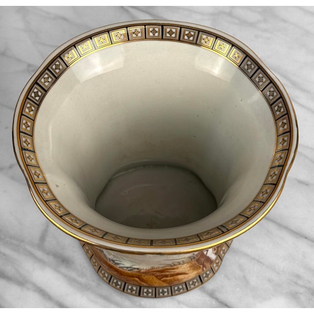 Vintage Chinese Chinoiserie Monkey Porcelain Planter Pot For Sale - Image 9 of 11