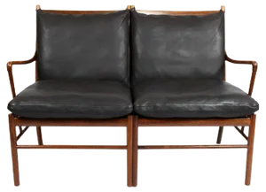 Rosewood Model OW149-2 Colonial 2-Seat Sofa by Ole Wanscher for P. Jeppesens Møbelfabrik, 1960s