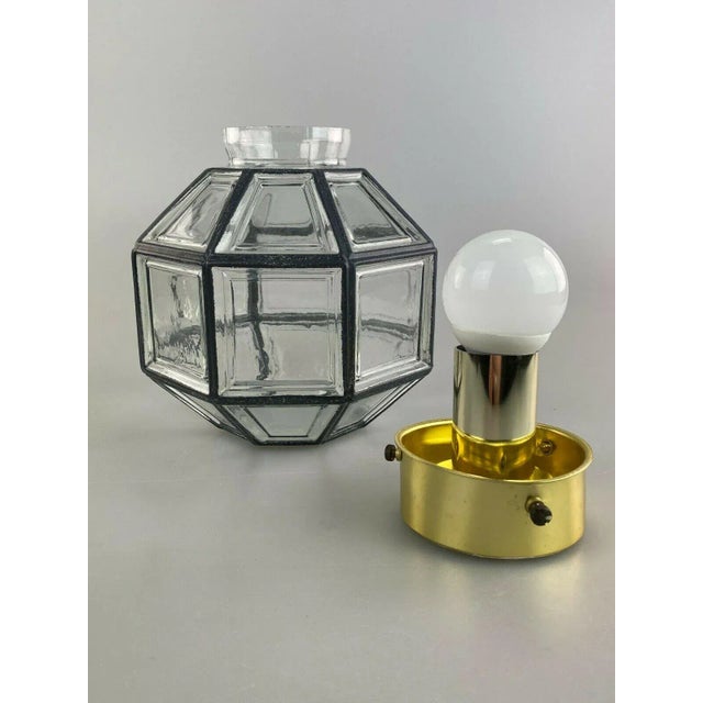 Mid-Century Modern Mid-Century Space Age Ceiling Lamp in Glass from Limburg For Sale - Image 3 of 13