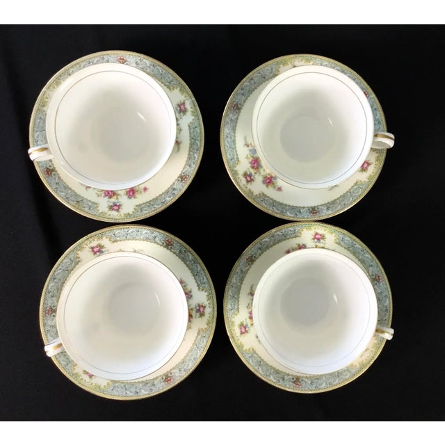 1940s 1940s Monarch China Rosaline Pattern Porcelain Tea Set - 15 Pieces For Sale - Image 5 of 7