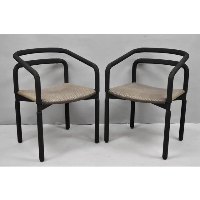 Late 20th Century Postmodern "Rubber Chairs" by Brian Kane for Metropolitan Furniture (B) - A Pair For Sale - Image 18 of 18