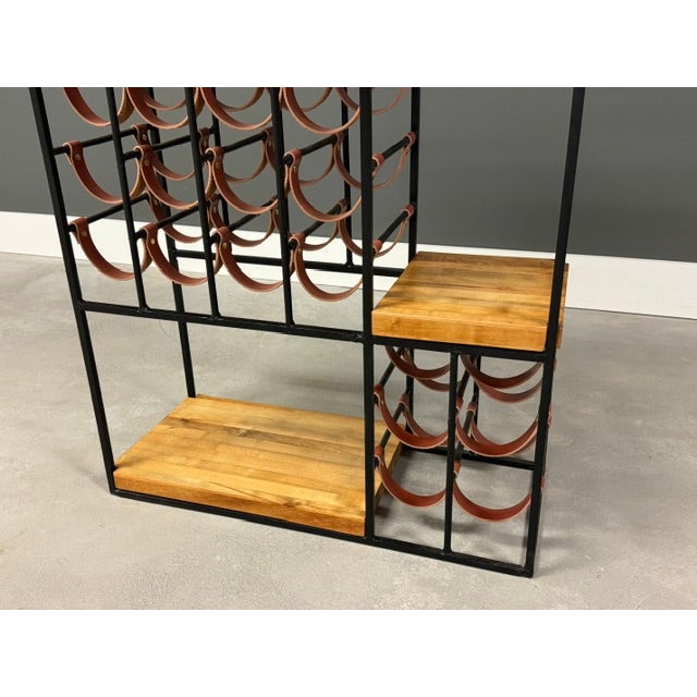 Black 1960s Arthur Umanoff 40 Bottle Wine Rack For Sale - Image 8 of 10
