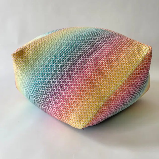 Contemporary Missoni Diamante Pouf Ottoman or Footstool, Italy 2018 For Sale - Image 3 of 12
