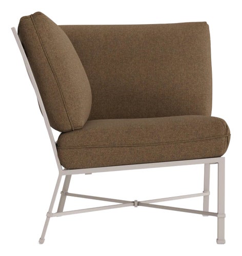 Brown Jordan Venetian Corner Sectional, Dove frame with Fusion