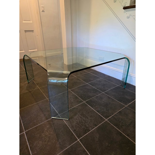 Post Modern Fiam Italia Ragno Glass Coffee Table For Sale - Image 11 of 13
