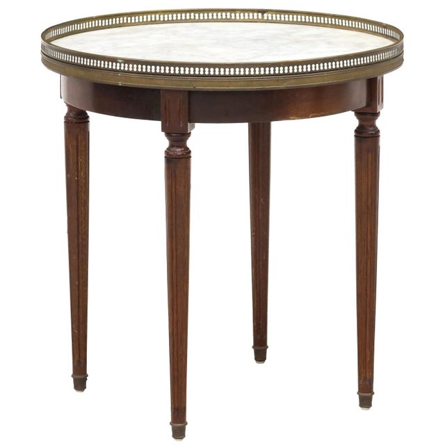 French Early 20th Century French Louis XVI Style Bouillotte Side Table For Sale - Image 3 of 4