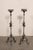 Black Mid 20th Century French Forged Iron Floor Candlesticks, 5 Ft For Sale - Image 8 of 13