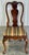 A set of 6 traditional, solid cherry, Queen Anne style dining chairs with carved back slat, cabriole legs and pad feet....