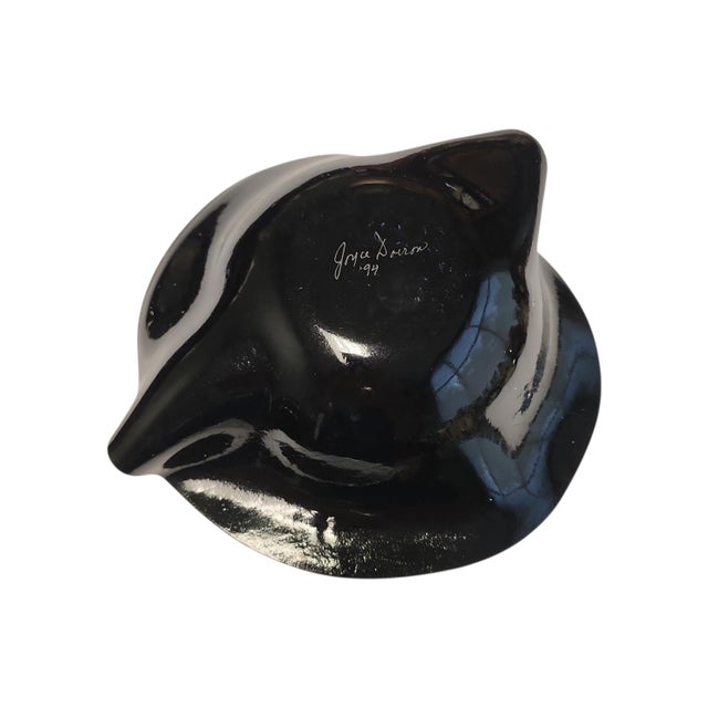 Vintage Joyce Doiron Iridescent Art Glass Bowl For Sale - Image 4 of 5