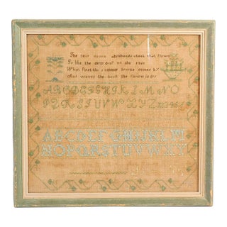Schoolgirl Sampler Wrought by Ann Brigham Newton (1820-1883) 1832, Worcester, Massachusetts For Sale