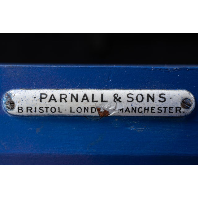 Antique Gray, Dunn & Co. Bakery Display Case in Blue For Sale - Image 13 of 14