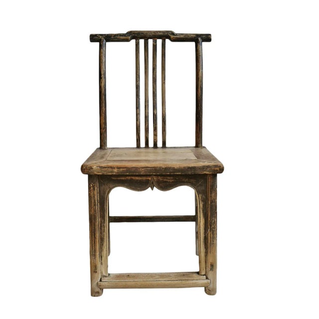 Black Vintage Elm Ming Farmhouse Chair For Sale - Image 8 of 8